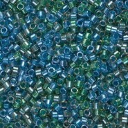 Miyuki Delica Perlen 11/0 - Sparkling lined caribbean mix blue green DB-985